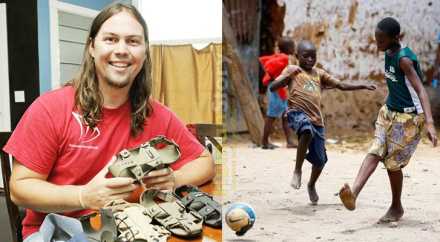 Волонтёр изобрёл безразмерную обувь для детей Африки