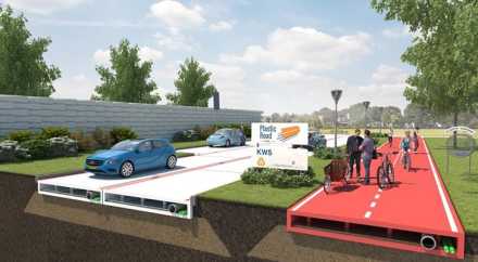 Голландцы начинают строить «вечные» пластиковые дороги