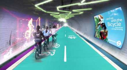 В Лондоне построят подземные пешеходные и велодорожки