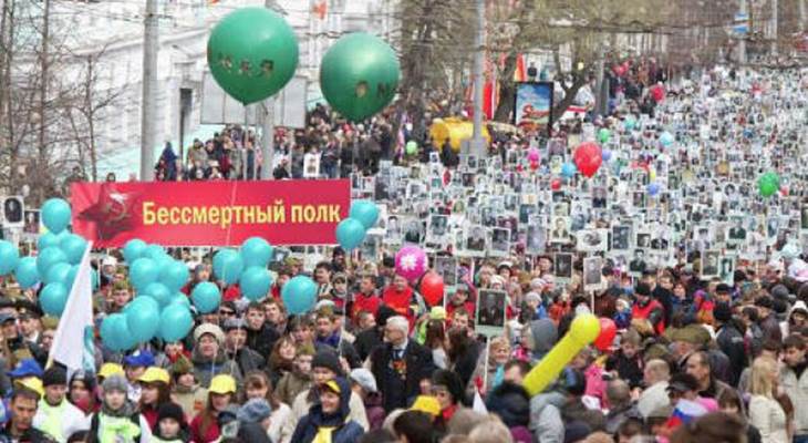 Впервые «Бессмертный полк» прошёл по улицам Томска в 2012 году