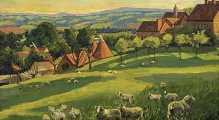 Картина «Чартуэлл. Пейзаж с овцами» была продана на аукционе Sothebys за 1 миллион фунтов стерлингов