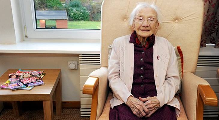 109-летняя Джесси Галлан - самая пожилая жительница Шотландии