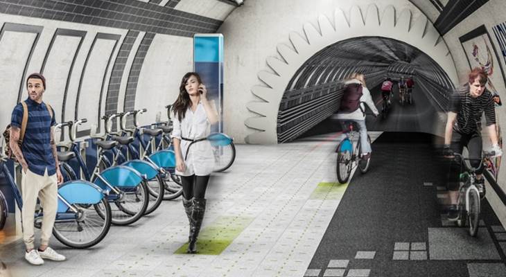 В Лондоне в заброшенных туннелях метро построят подземные пешеходные и велодорожки