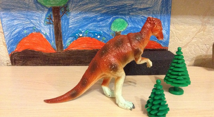 Один из динозавров Степана