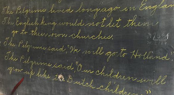 В американской школе нашли классные доски с надписями 1917 года