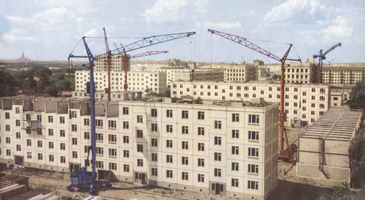 Строительство «хрущёвок» в 1970-1980-е годы