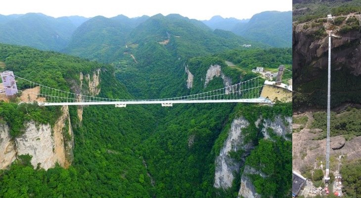 В Китае построен самый длинный на планете стеклянный мост