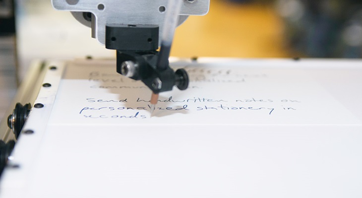 Первая в мире машина для создания рукописных писем