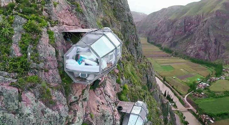 Отель миллион звёзд открылся на горе в Перу для туристов-экстремалов