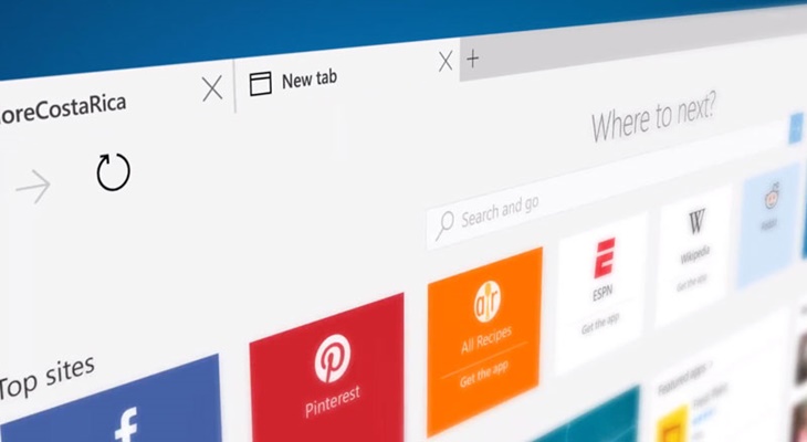 Браузер Edge в Windows 10